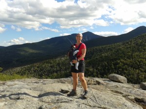Hiking in the Adirondaks with Oliver at 3 months old